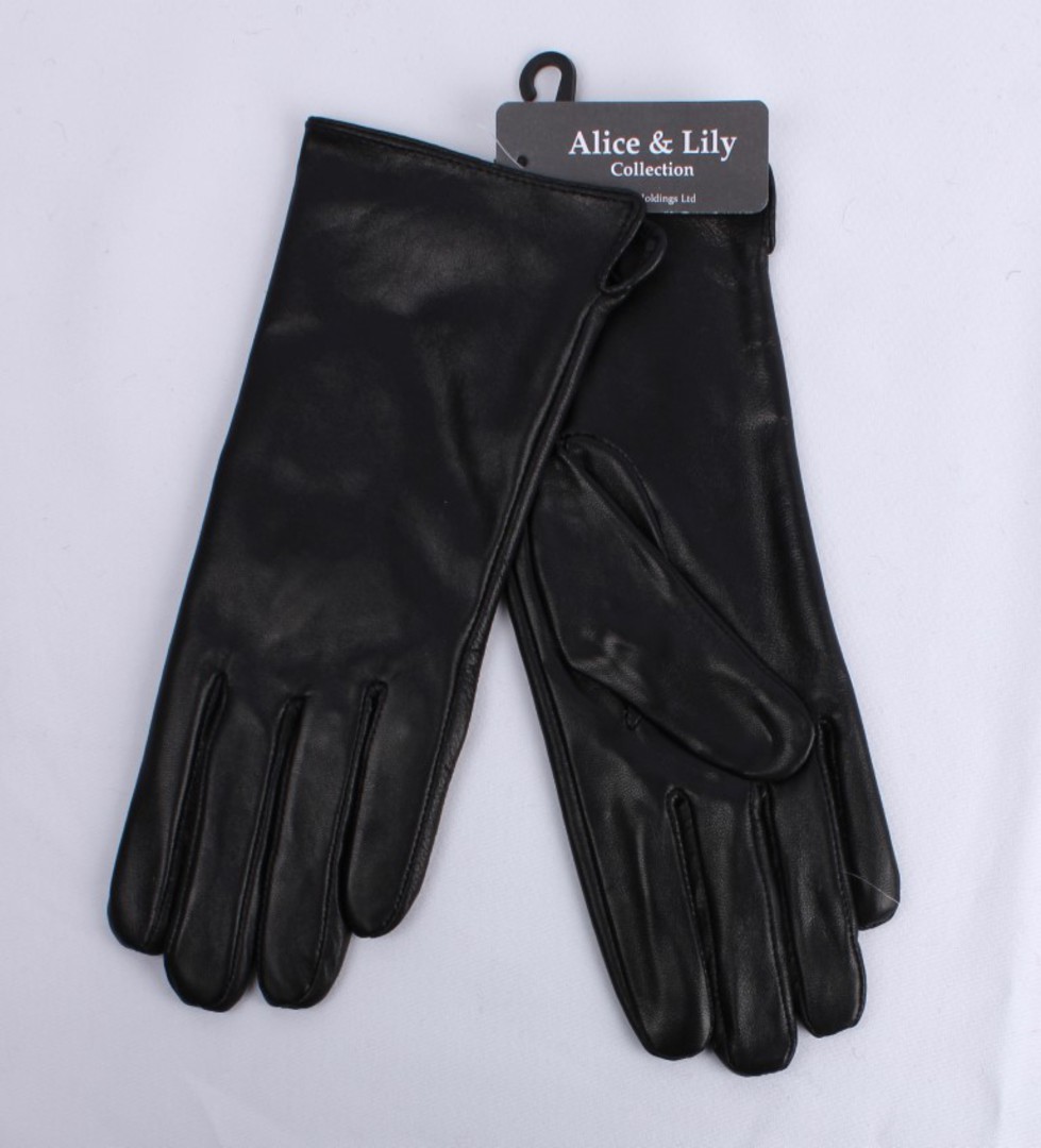 Shackelford genuine leather plain black glove S,M,L STYLE:S/LL4245BLK image 0